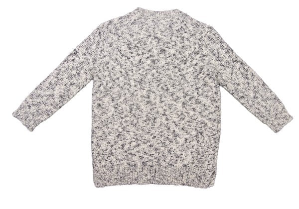 Theory Cotton Blend 3/4 Sleeve Knit Sweater White Size S