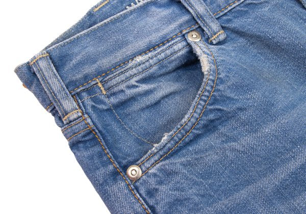 45rpm Patch Denim Straight Jeans Indigo Size 27