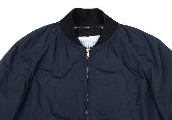 COMME des GARCONS HOMME Poly Stripe Zip Blouson Blue Size S