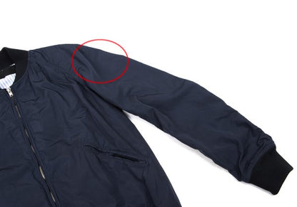 COMME des GARCONS HOMME Poly Stripe Zip Blouson Blue Size S
