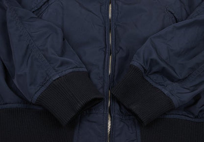 COMME des GARCONS HOMME Poly Stripe Zip Blouson Blue Size S