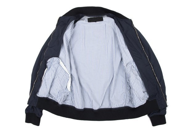 COMME des GARCONS HOMME Poly Stripe Zip Blouson Blue Size S