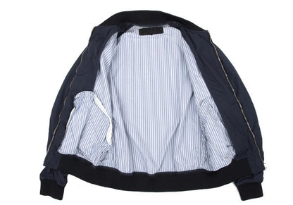 COMME des GARCONS HOMME Poly Stripe Zip Blouson Blue Size S