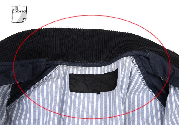 COMME des GARCONS HOMME Poly Stripe Zip Blouson Blue Size S