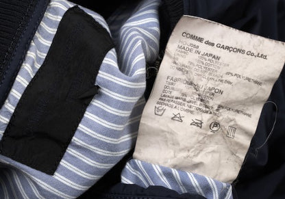 COMME des GARCONS HOMME Poly Stripe Zip Blouson Blue Size S
