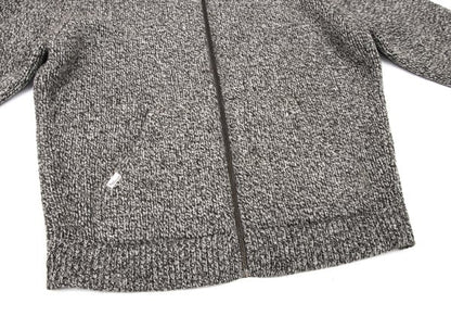 Papas Wool Marble Zip Knit Cardigan Gray Size L