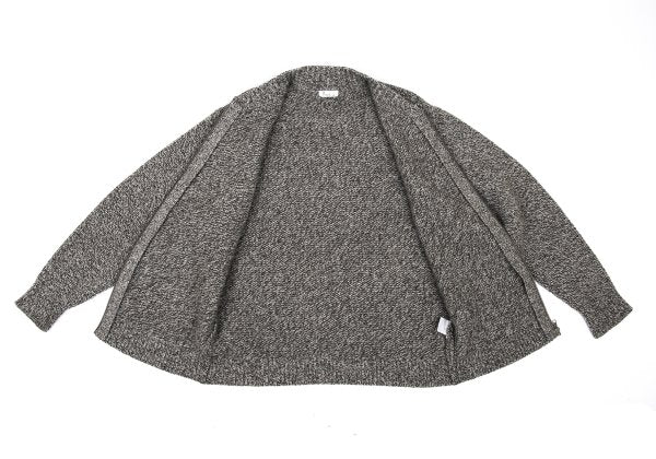 Papas Wool Marble Zip Knit Cardigan Gray Size L