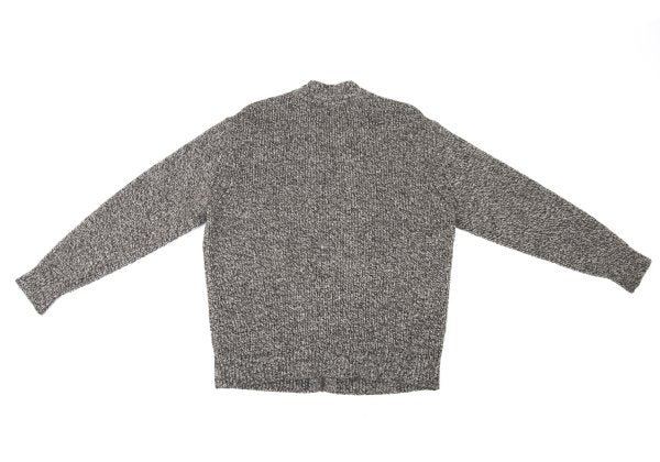 Papas Wool Marble Zip Knit Cardigan Gray Size L