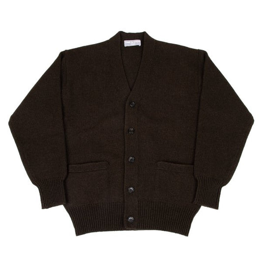 COMME des GARCONS HOMME Wool Low Gauge Cardigan Brown Size L