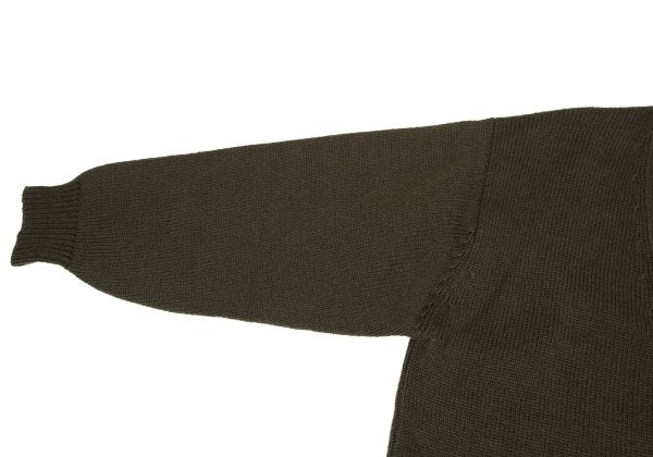 COMME des GARCONS HOMME Wool Low Gauge Cardigan Green Size L