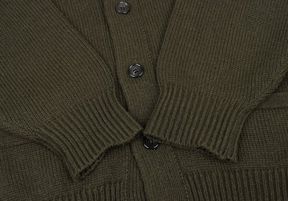 COMME des GARCONS HOMME Wool Low Gauge Cardigan Green Size L
