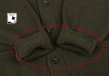 COMME des GARCONS HOMME Wool Low Gauge Cardigan Green Size L