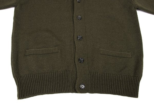 COMME des GARCONS HOMME Wool Low Gauge Cardigan Green Size L