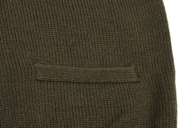 COMME des GARCONS HOMME Wool Low Gauge Cardigan Green Size L