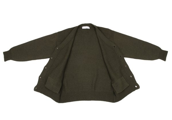 COMME des GARCONS HOMME Wool Low Gauge Cardigan Green Size L