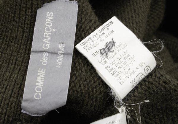 COMME des GARCONS HOMME Wool Low Gauge Cardigan Green Size L