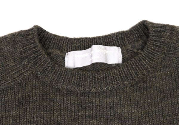 COMME des GARCONS HOMME Wool Colorful Sweater Brown Size L