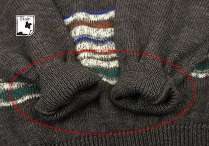 COMME des GARCONS HOMME Wool Colorful Sweater Brown Size L
