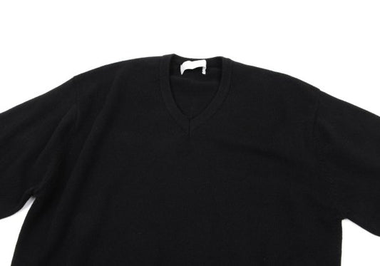 COMME des GARCONS HOMME Wool Blend V-Neck Knit Black Size L