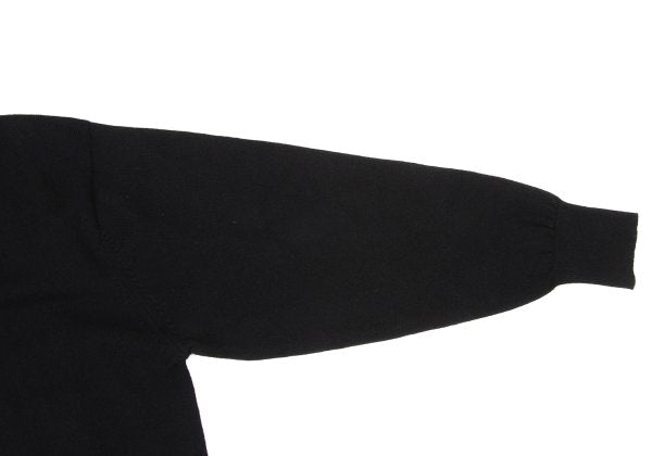 COMME des GARCONS HOMME Wool Blend V-Neck Knit Black Size L