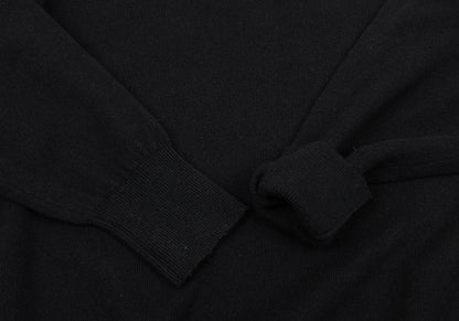 COMME des GARCONS HOMME Wool Blend V-Neck Knit Black Size L