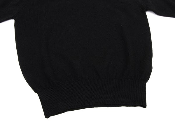 COMME des GARCONS HOMME Wool Blend V-Neck Knit Black Size L