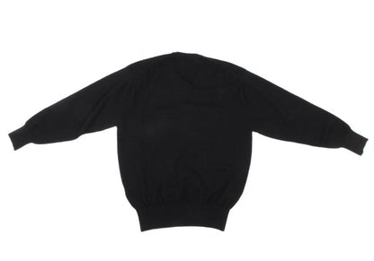 COMME des GARCONS HOMME Wool Blend V-Neck Knit Black Size L