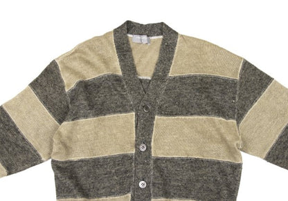COMME des GARCONS HOMME Linen Bicolor Cardigan Beige Size L