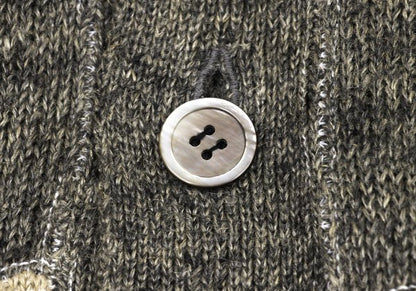 COMME des GARCONS HOMME Linen Bicolor Cardigan Beige Size L