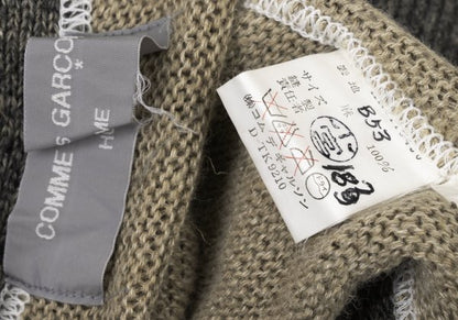 COMME des GARCONS HOMME Linen Bicolor Cardigan Beige Size L