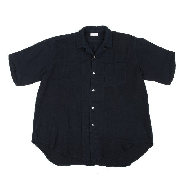 COMME des GARCONS HOMME Cotton Open Collar Shirt Navy Size L