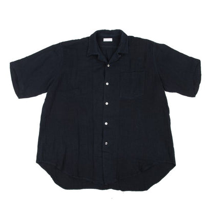 COMME des GARCONS HOMME Cotton Open Collar Shirt Navy Size L