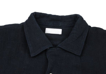 COMME des GARCONS HOMME Cotton Open Collar Shirt Navy Size L