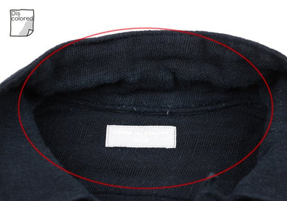 COMME des GARCONS HOMME Cotton Open Collar Shirt Navy Size L