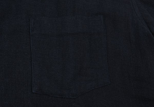 COMME des GARCONS HOMME Cotton Open Collar Shirt Navy Size L