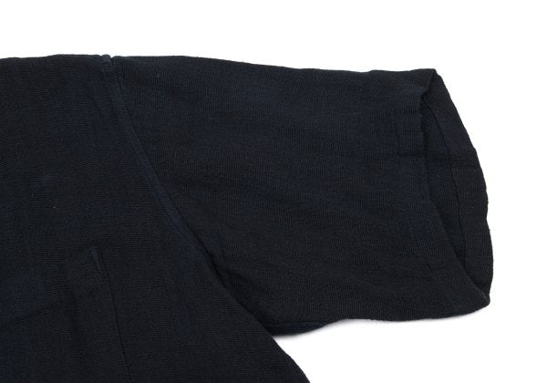 COMME des GARCONS HOMME Cotton Open Collar Shirt Navy Size L