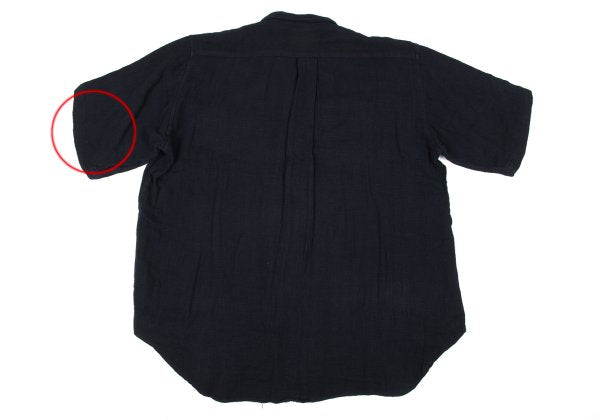 COMME des GARCONS HOMME Cotton Open Collar Shirt Navy Size L