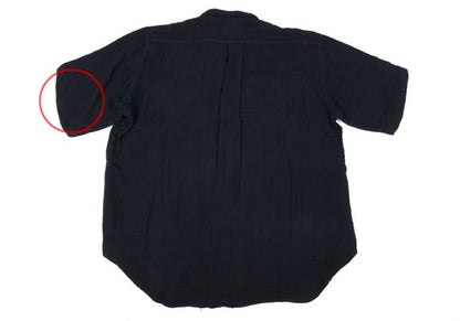 COMME des GARCONS HOMME Cotton Open Collar Shirt Navy Size L