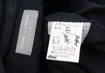 COMME des GARCONS HOMME Cotton Open Collar Shirt Navy Size L