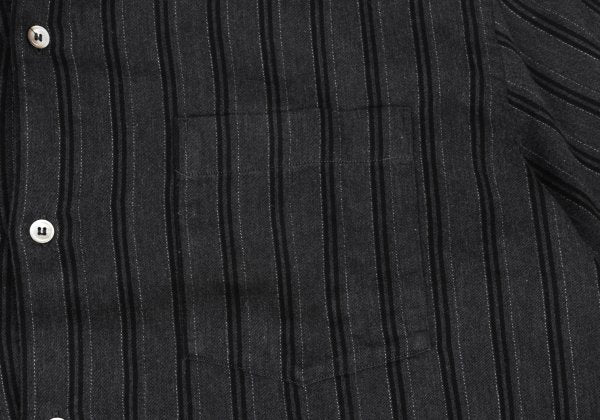 COMME des GARCONS HOMME Cotton Stripe BD Shirt Gray Size L