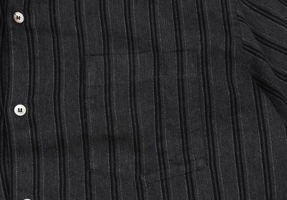 COMME des GARCONS HOMME Cotton Stripe BD Shirt Gray Size L