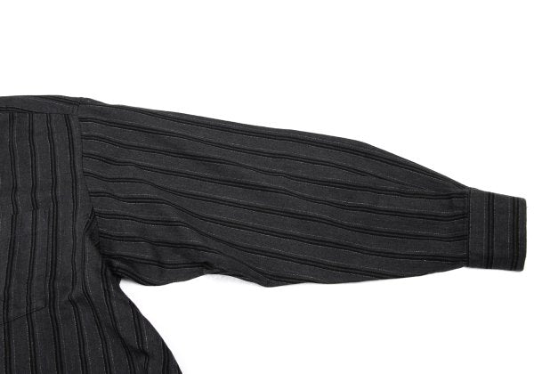 COMME des GARCONS HOMME Cotton Stripe BD Shirt Gray Size L