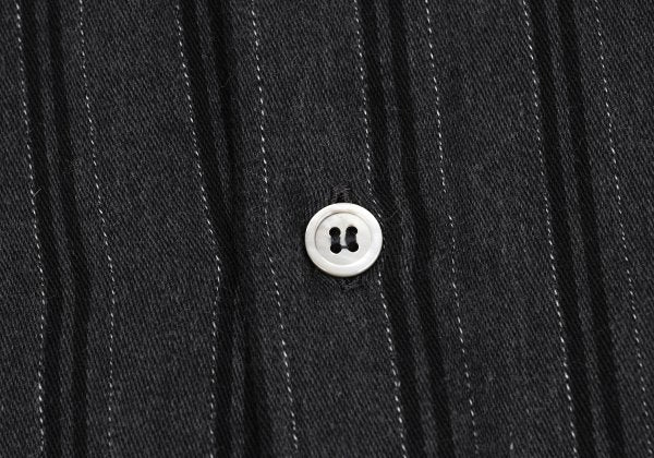 COMME des GARCONS HOMME Cotton Stripe BD Shirt Gray Size L