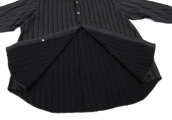 COMME des GARCONS HOMME Cotton Stripe BD Shirt Gray Size L
