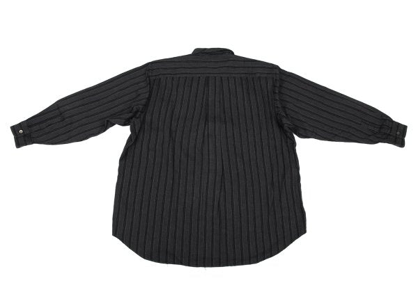 COMME des GARCONS HOMME Cotton Stripe BD Shirt Gray Size L