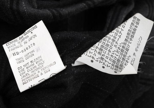 COMME des GARCONS HOMME Cotton Stripe BD Shirt Gray Size L