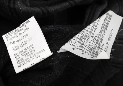 COMME des GARCONS HOMME Cotton Stripe BD Shirt Gray Size L