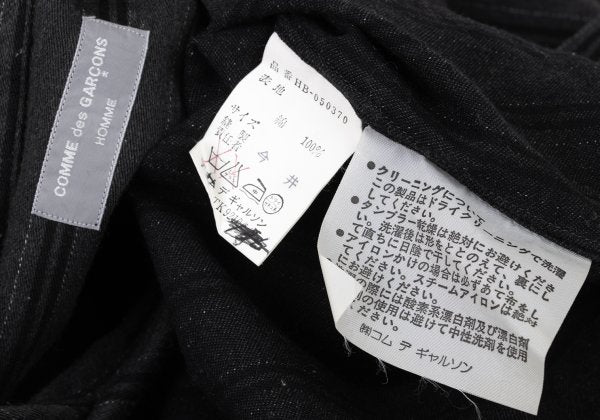 COMME des GARCONS HOMME Cotton Stripe BD Shirt Gray Size L