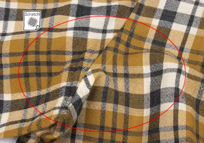 COMME des GARCONS HOMME Wool Check Shirt Yellow Size L