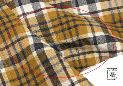 COMME des GARCONS HOMME Wool Check Shirt Yellow Size L